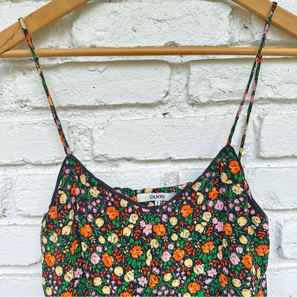 GANNI Joycedale slip dress 100% silk size XS (fits like XXS) - Picture 11 of 14